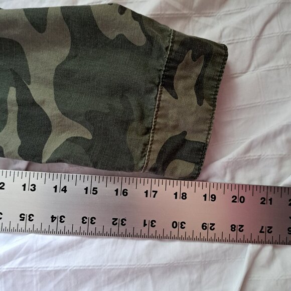 GUC Old Navy L green camouflage army jacket cargo utility chore camo - Picture 12 of 16